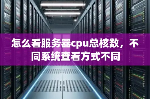 服务器的核数怎么选择