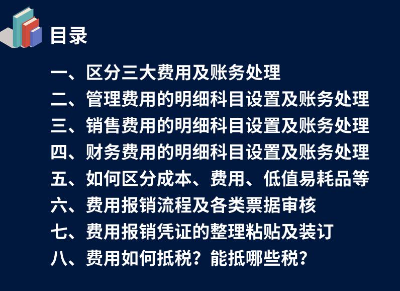 各项费用是什么意思