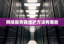服务器维护和运营费用不可忽视 (服务器维护都是维护什么)-虎跃云资讯网